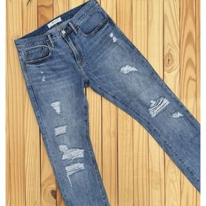 Gap 196 Jeans Men's 31x32 Slim Straight Light Destroy